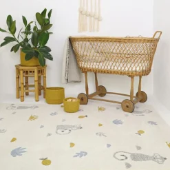Tapis Little Wild Monkey miel (120 x 170 cm)