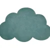 Tapis nuage en coton bleu canard (67 x 100 cm)