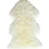 Tapis peau de mouton Douchka ivoire (67 x 100 cm)