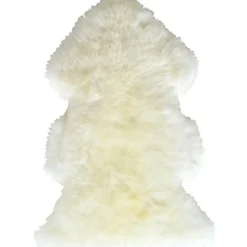 Tapis peau de mouton Douchka ivoire (67 x 100 cm)