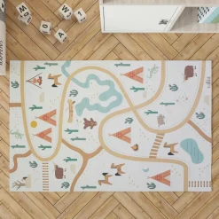 Tapis rectangulaire en vinyle Super Western (100 x 150 cm)