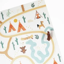 Tapis rectangulaire en vinyle Super Western (100 x 150 cm)