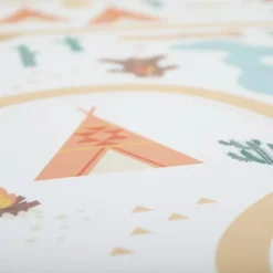 Tapis rectangulaire en vinyle Super Western (100 x 150 cm)