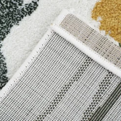 Tapis rectangulaire léopard moutarde Sören (120 x 170 cm)