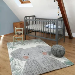 Tapis rectangulaire éléphant Junko (120 x 170 cm)