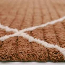 Tapis rectangulaire Lässa toffee (100 x 150 cm)