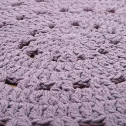 Tapis rond Alma mauve (120 cm)