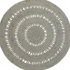 Tapis rond Bibek gris (110 cm)