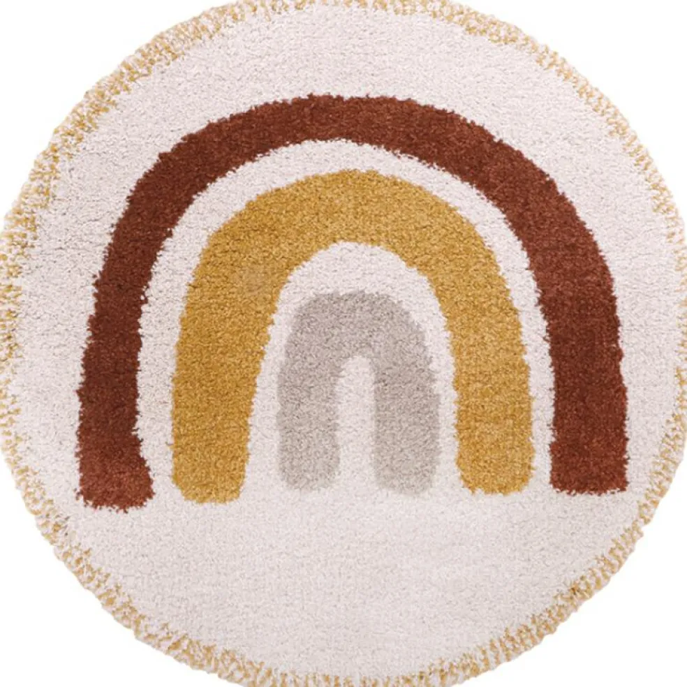 Tapis rond Bohemian arc-en-ciel (120 cm)