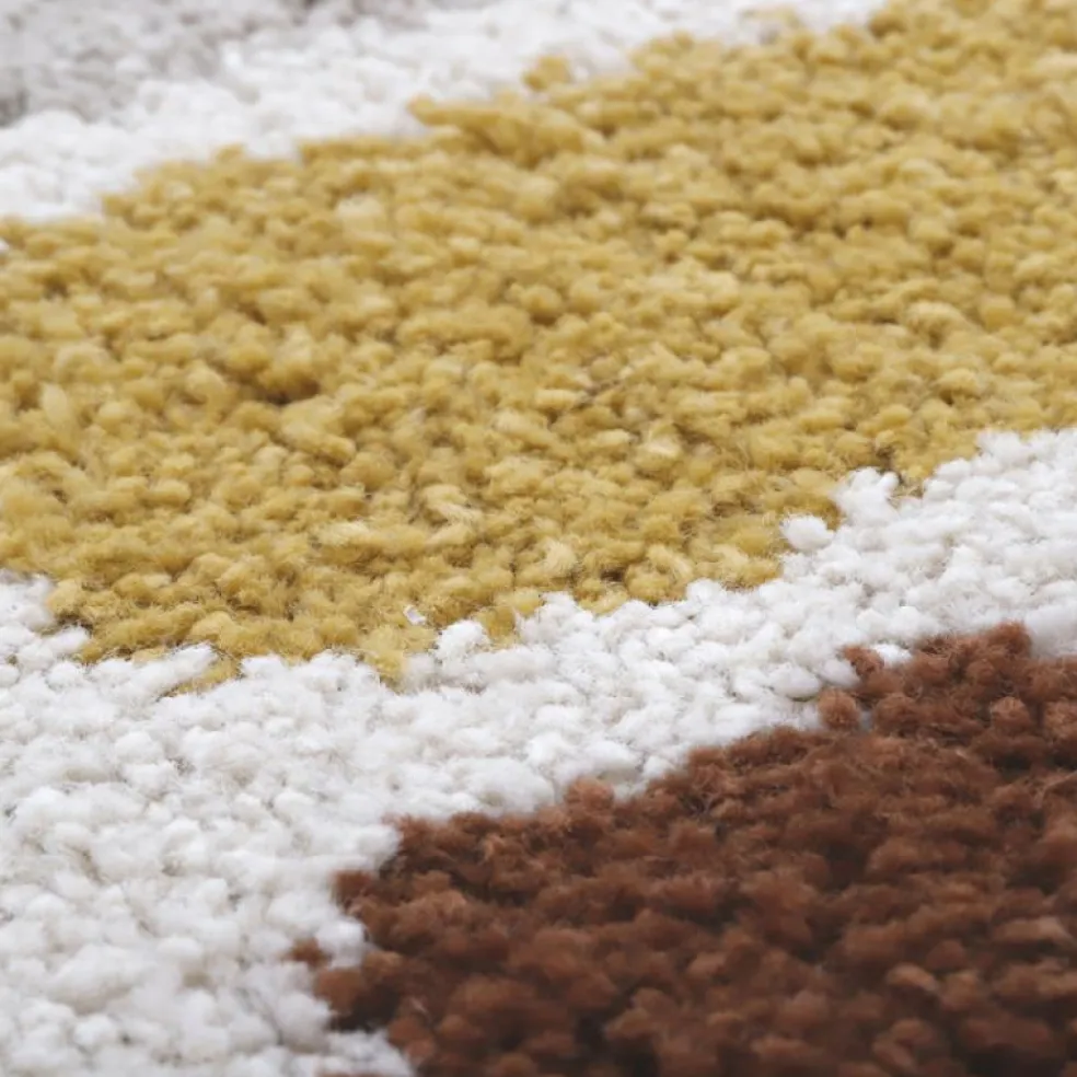 Tapis rond Bohemian arc-en-ciel (120 cm)