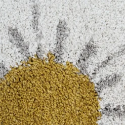 Tapis rond Bohemian daisy beige