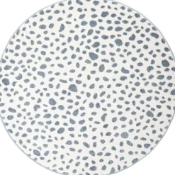 Tapis rond léopard Maldä blue (120 cm)