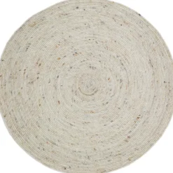 Tapis rond Neethu Avoine S (110 cm)