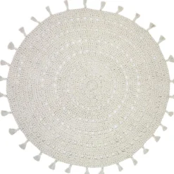 Tapis rond Nila écru (110 cm)