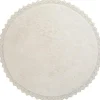 Tapis rond Perla écru (110 cm)