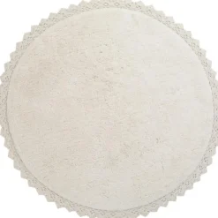 Tapis rond Perla écru (110 cm)