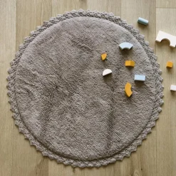 Tapis rond Perla Gris (110 cm)