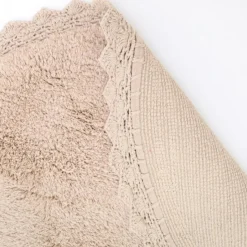 Tapis rond Perla nude (110 cm)