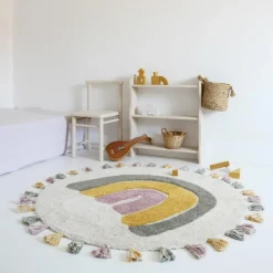 Tapis rond Rainbow Moss (110 cm)