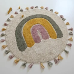 Tapis rond Rainbow Moss (110 cm)
