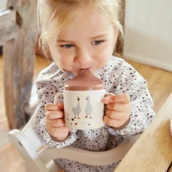 Tasse à bec Tiny Farmer mouton et oie naturel