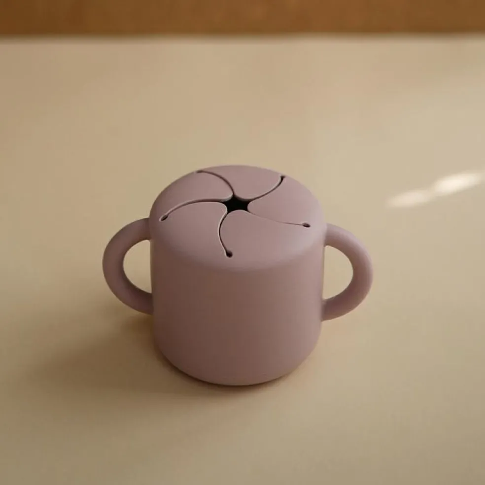 Tasse à goûter Snack cup Cloudy mauve