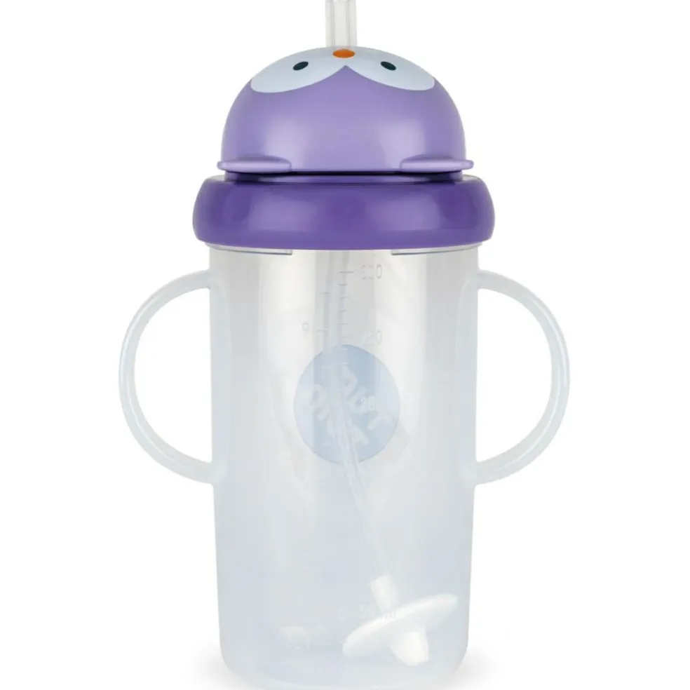 Tasse antifuite avec paille lestée Chouette (300 ml)