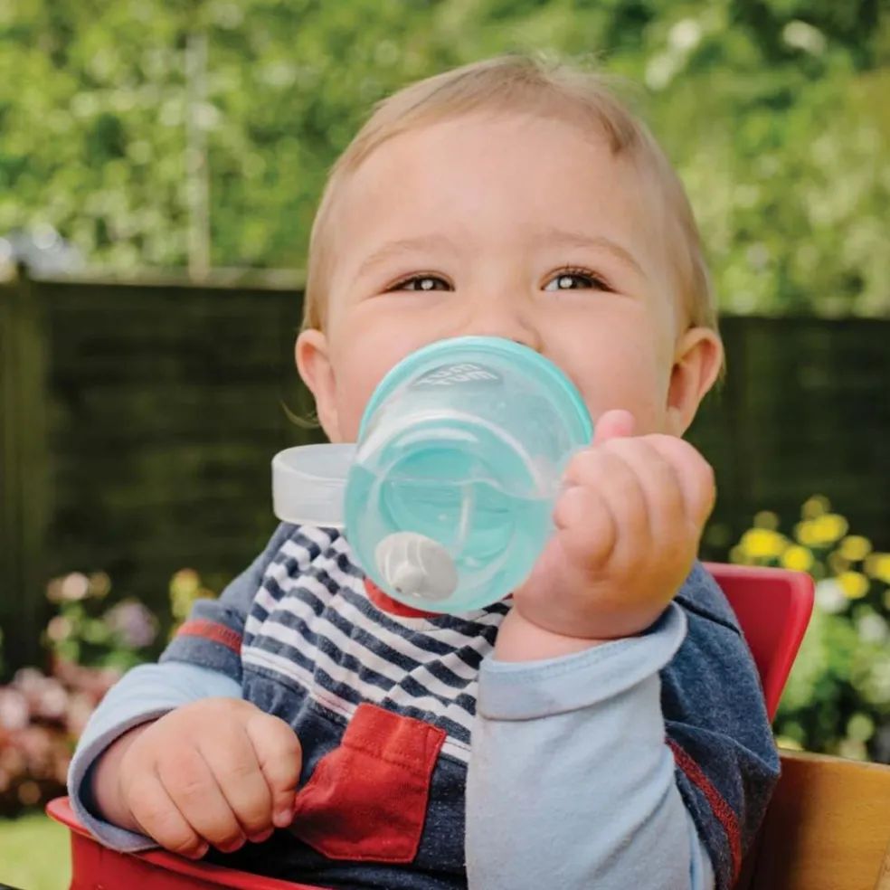 Tasse antifuite avec paille lestée Ours Bleu (300 ml)