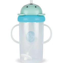 Tasse antifuite avec paille lestée Ours Bleu (300 ml)