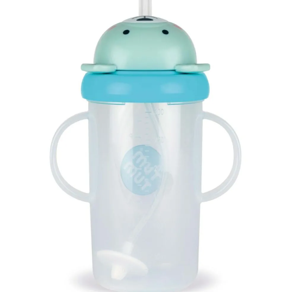 Tasse antifuite avec paille lestée Ours Bleu (300 ml)