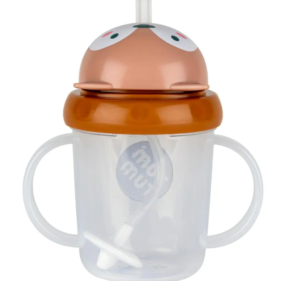 Tasse antifuite avec paille lestée Renard (200 ml)