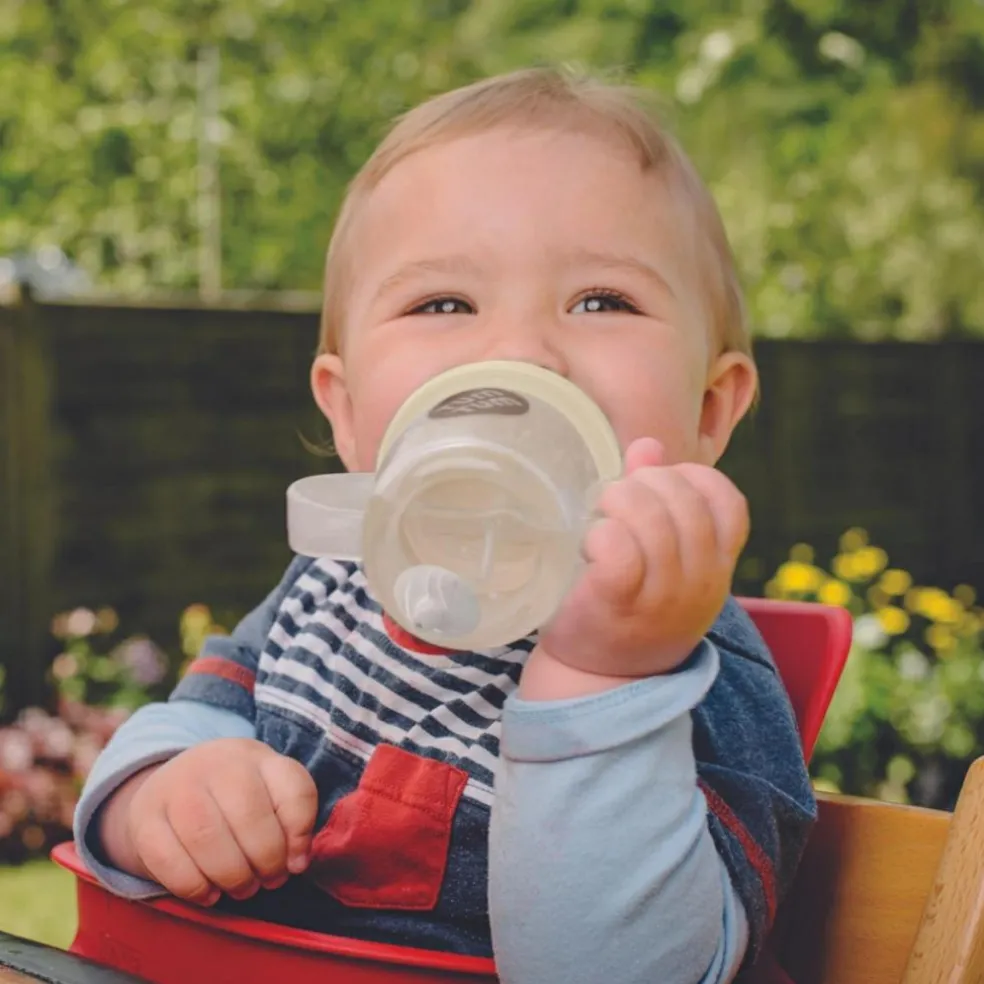 Tasse antifuite avec paille lestée Ours phosphorescente (200 ml)