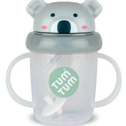 Tasse antifuite avec paille lestée Koala (200 ml)