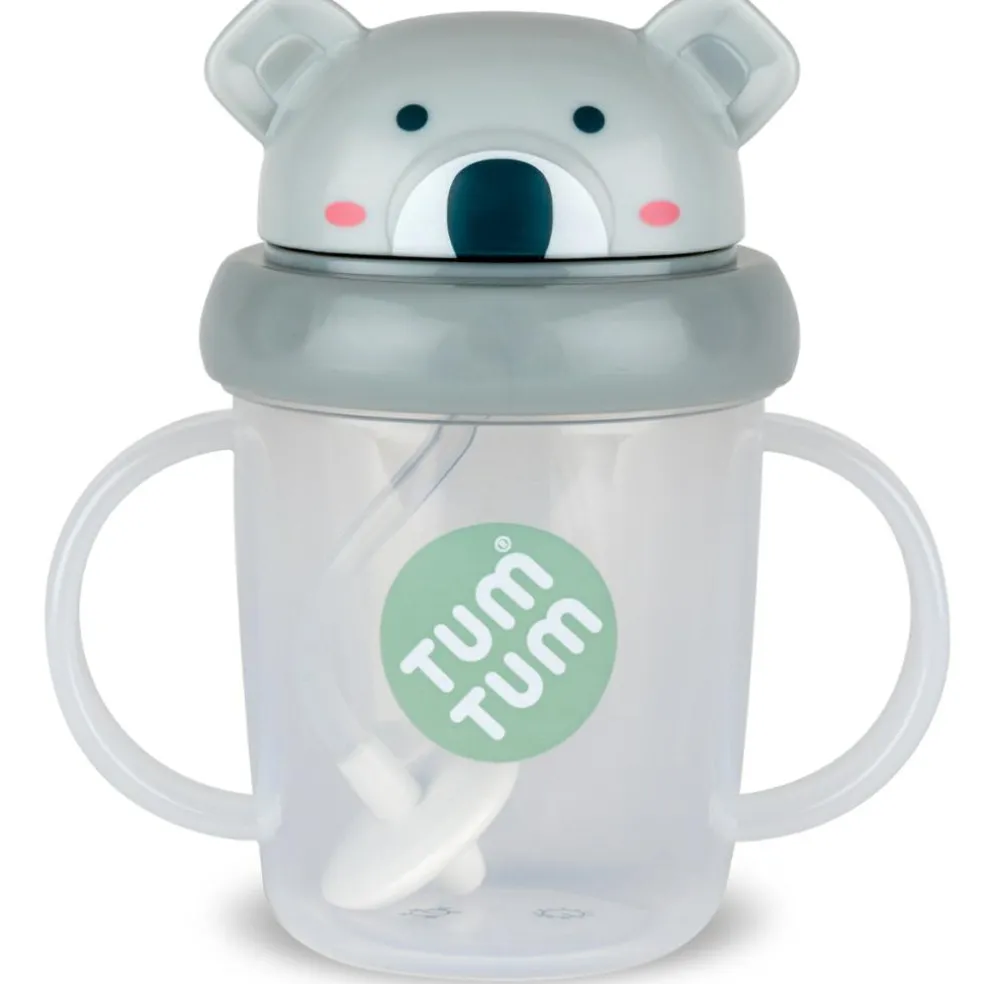 Tasse antifuite avec paille lestée Koala (200 ml)