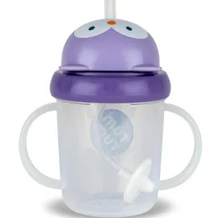 Tasse antifuite avec paille lestée Chouette (200 ml)