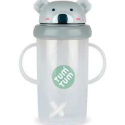 Tasse antifuite avec paille lestée Koala (300 ml)