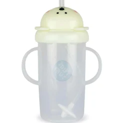 Tasse antifuite avec paille lestée Ours phosphorescente (300 ml)