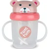 Tasse antifuite avec paille lestée Ourson Rose (200 ml)