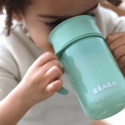 Tasse d'apprentissage 360° vert d'eau (340 ml)