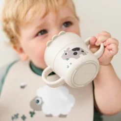 Tasse d'apprentissage Foodie Tiny farm Sable