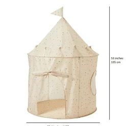 Tente en tissu recyclé Terrazzo crème