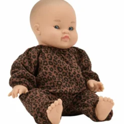 Tenue pour poupée Gaze Léopard Marron (sans col)