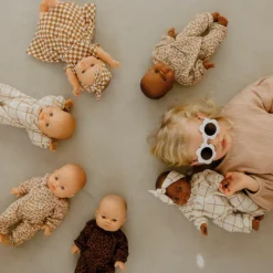 Tenue pour poupée Gaze Léopard Marron (sans col)