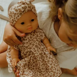Tenue pour poupée robe Léopard