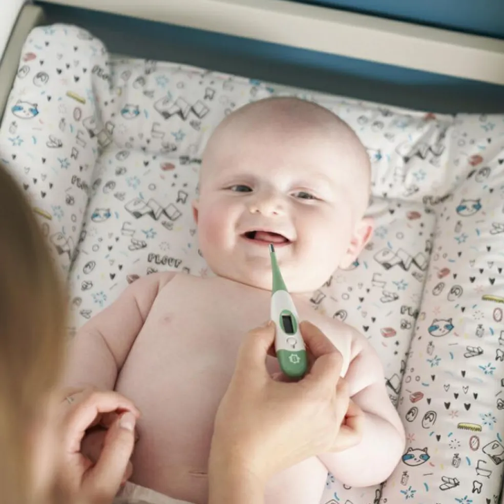 Thermomètre bébé à embout souple