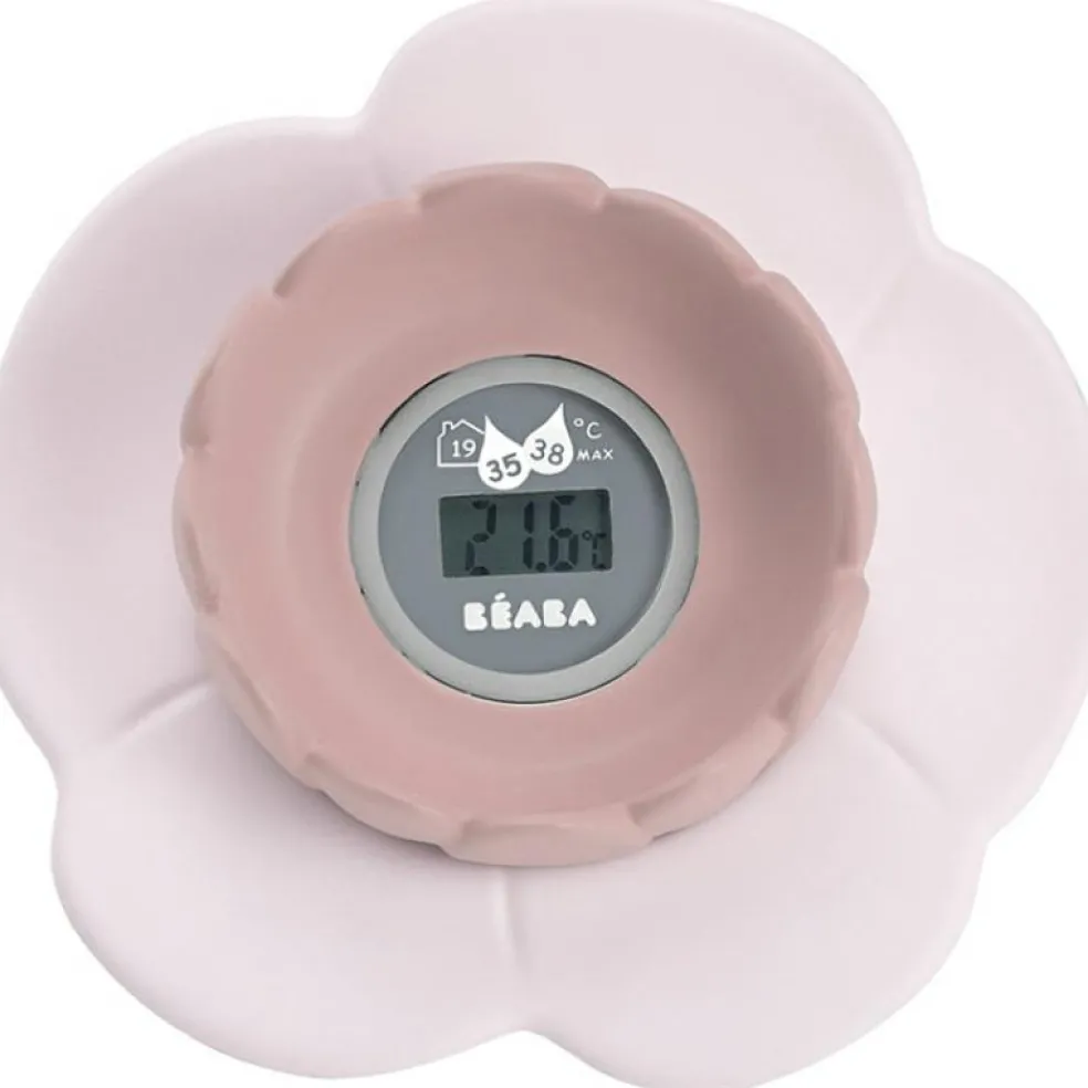 Thermomètre de bain Lotus old pink - Reconditionné - Béaba