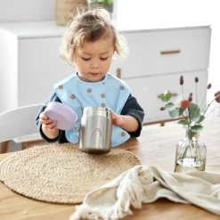 Thermos alimentaire Happy Rascals Coeur lavande