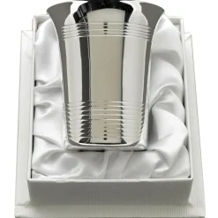 Timbale Filets personnalisable (métal argenté) dans son coffret