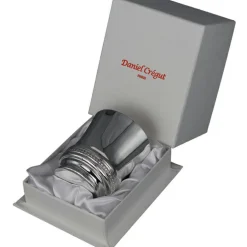 Timbale Perles personnalisable (métal argenté) dans son coffret