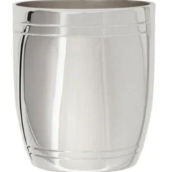 Timbale Tonneau Filet personnalisable (métal argenté) dans son coffret